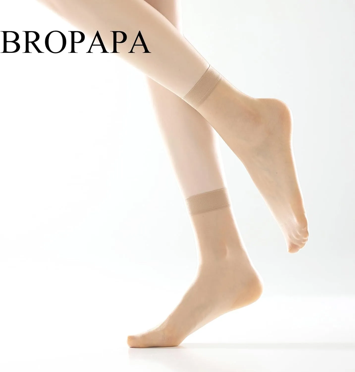 20 Pairs Women's Ankle Sheer Nylon Socks Summer Thin Soft Tight Hosiery Reinforced Toe Stylish Socks