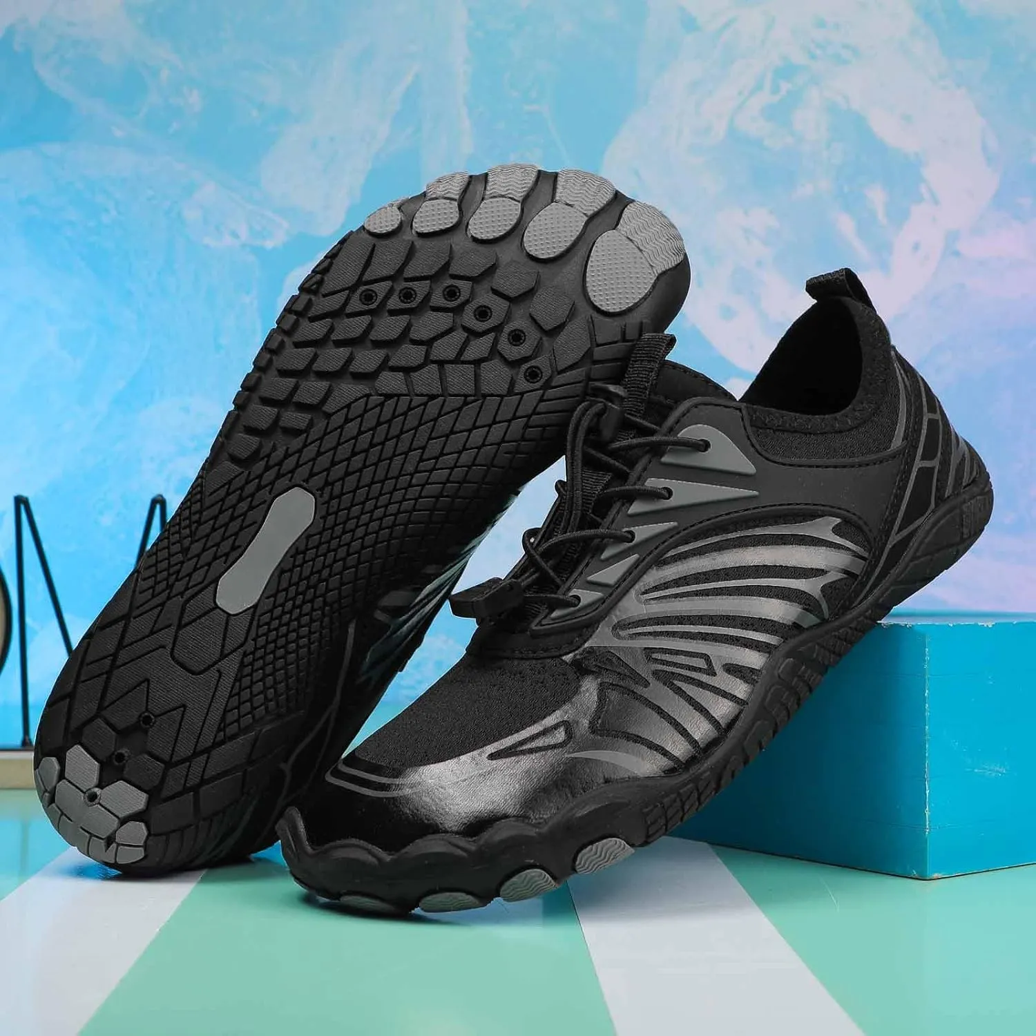 2025 New Barefoot Shoes Women, Hike Barefoot for Womens Mens，Water Shoes with Wide Toe Box Healthy Non-Slip,Neuropathy Breathable Barefoot Vitality