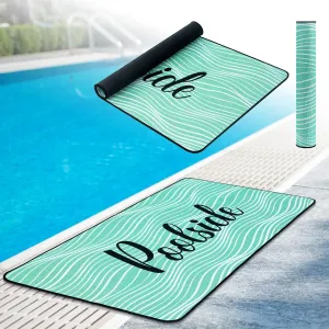 24" x 48" Poolside Non Slip Mat Walk Pool Mats for Floor Outdoor Rubber Mats with Drainage Outdoor and Indoor Dock Safety Pool Mat