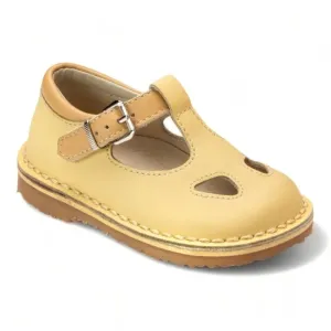 557 - Soft Yellow Sahara Boys T Sandal Shoe