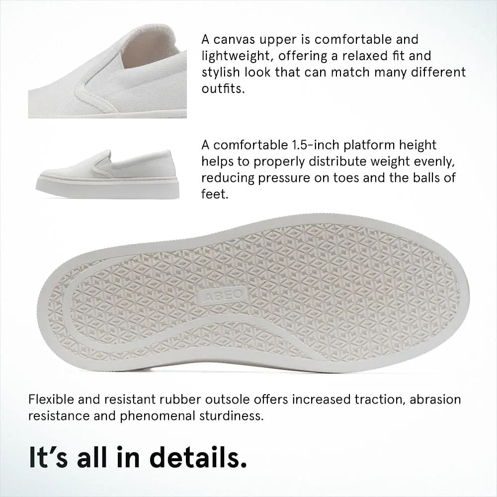 ABEO Jumpstreet Slip On Sneakers for Women | Arch Support Sneakers | Slip On Women's Sneakers | Fashion Sneakers | Built-in Orthotic Insole