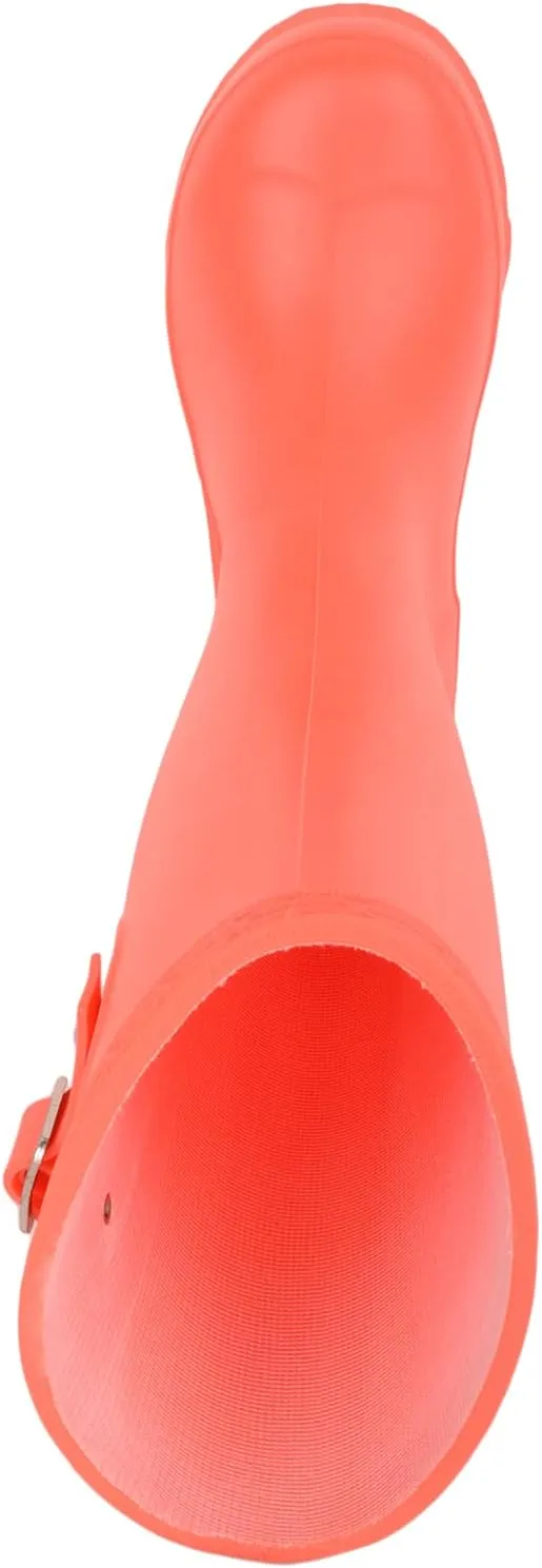 ABSOLUTE FOOTWEAR Childrens Kids Slip On Florescent Waterproof Rain Winter Welly Wellington Boots