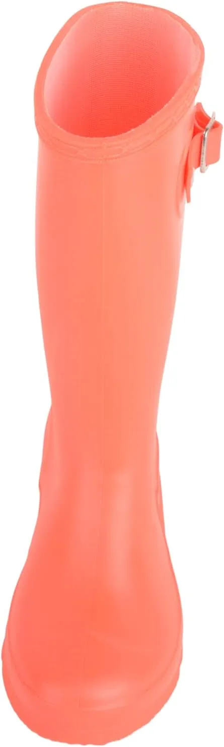ABSOLUTE FOOTWEAR Childrens Kids Slip On Florescent Waterproof Rain Winter Welly Wellington Boots