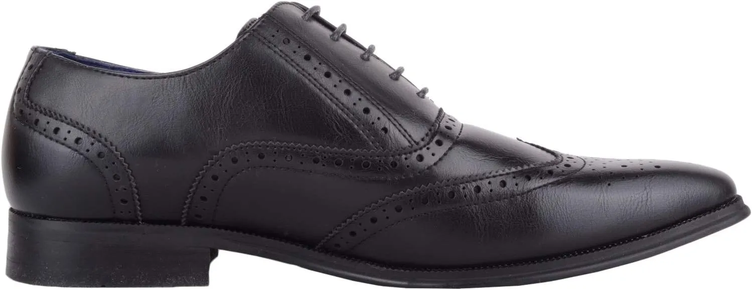 ABSOLUTE FOOTWEAR Mens Slip On Formal Smart Work Suit Lace Up Shoes Brogues