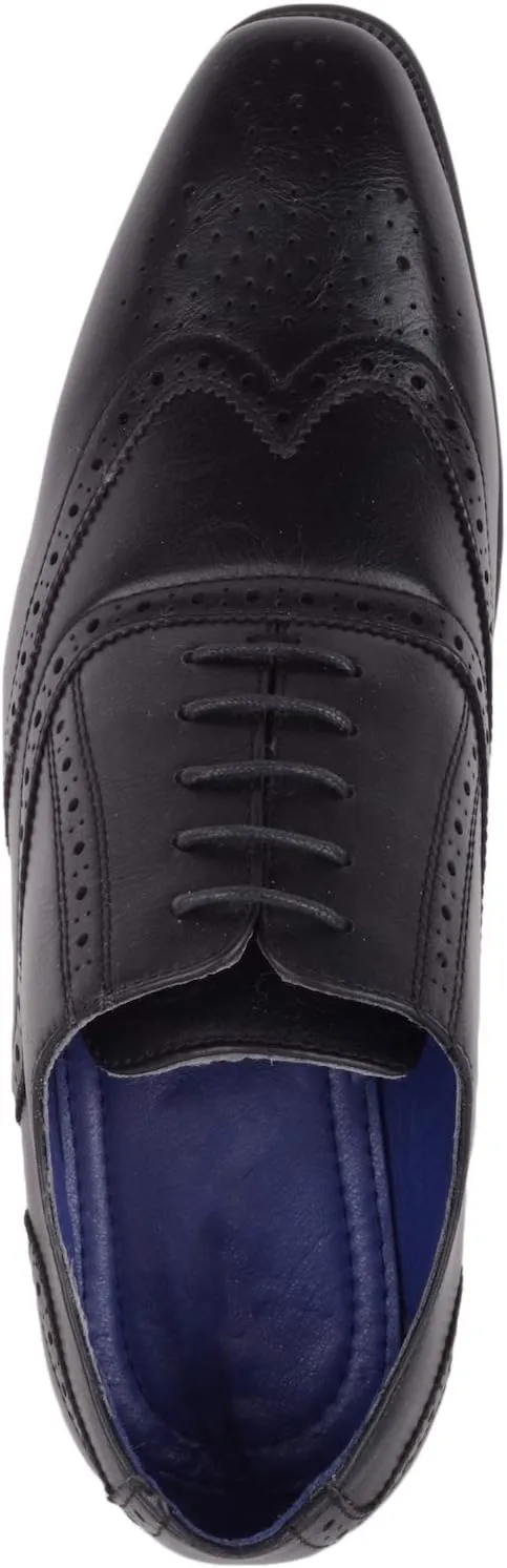 ABSOLUTE FOOTWEAR Mens Slip On Formal Smart Work Suit Lace Up Shoes Brogues