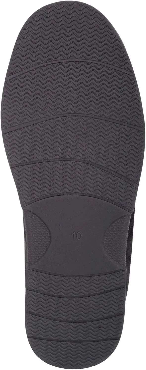 ABSOLUTE FOOTWEAR Mens Slip On Lightweight Moccasin Style Winter Slippers with Lace Up Design