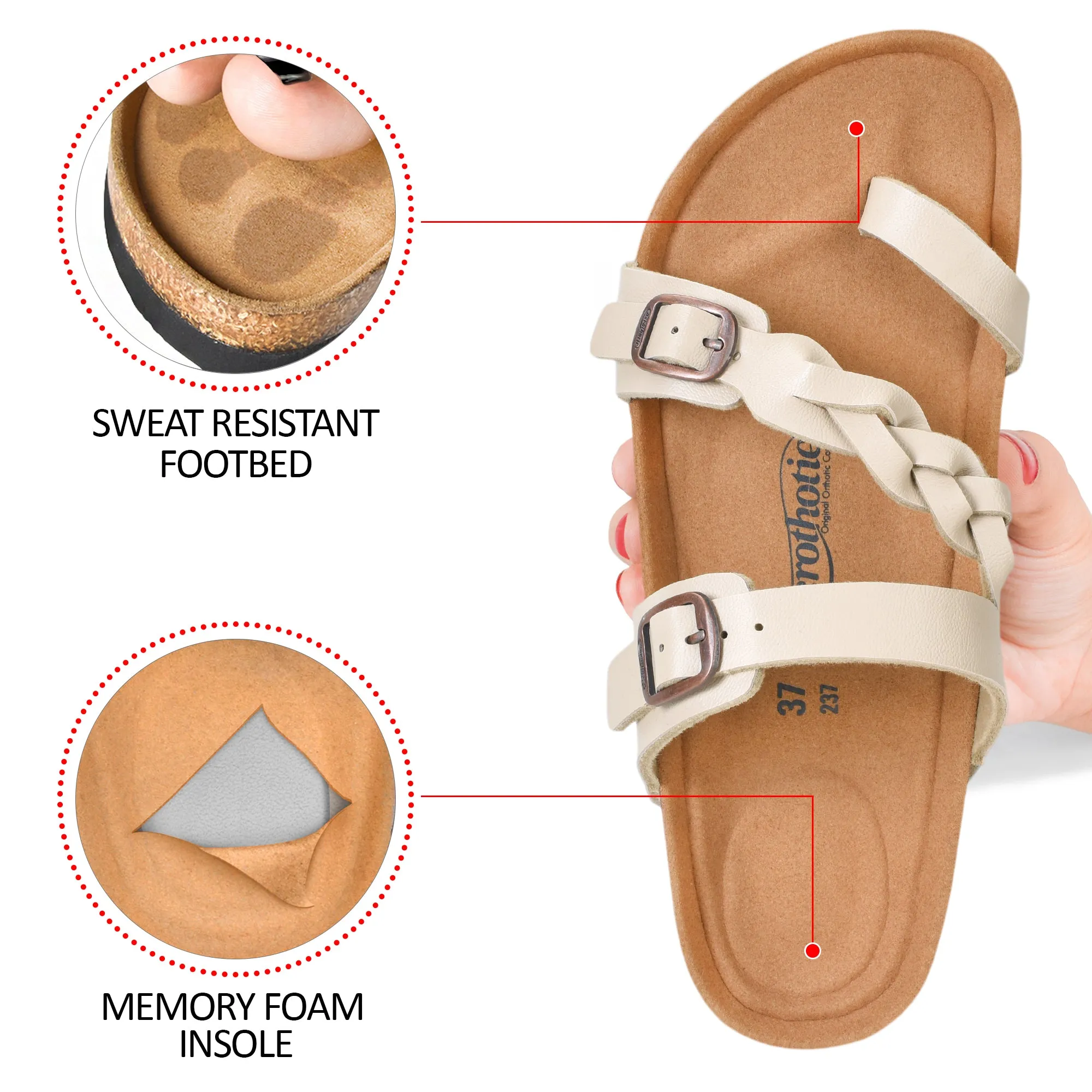 Aerothotic - Seraph Comfortable Unisex Slide Sandals - PU1109