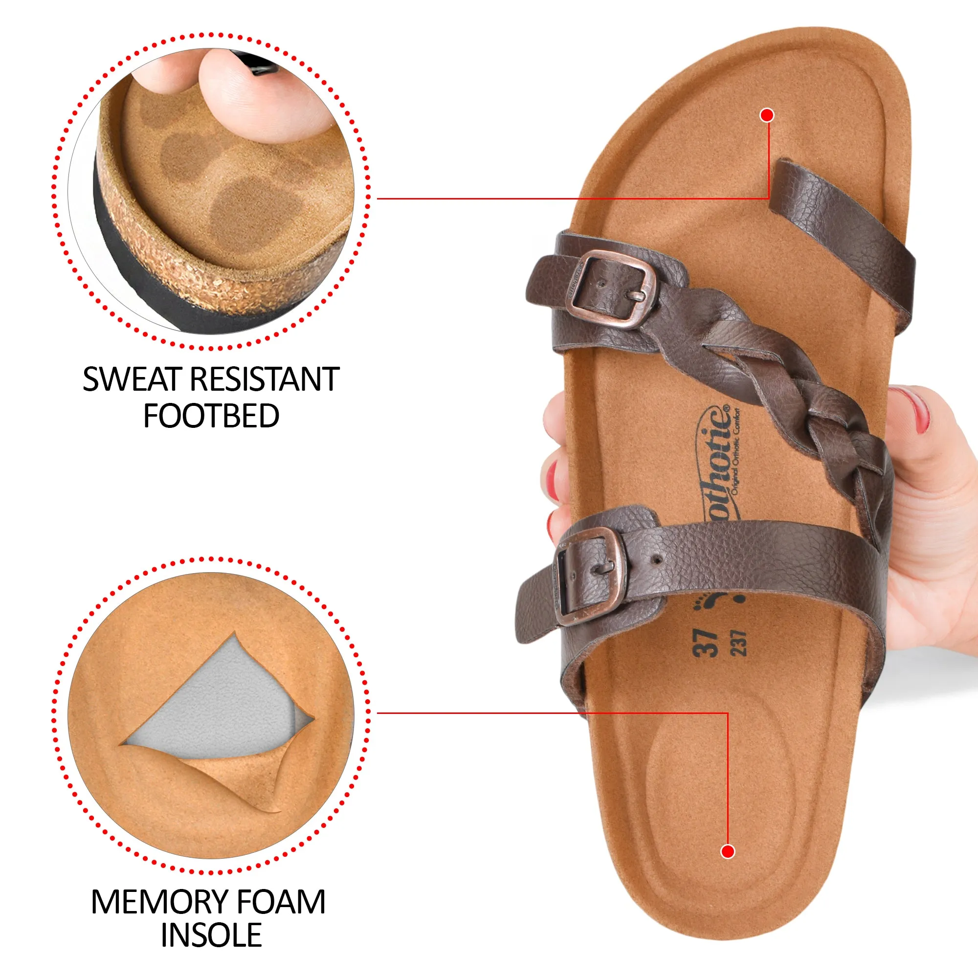 Aerothotic - Seraph Comfortable Unisex Slide Sandals - PU1109
