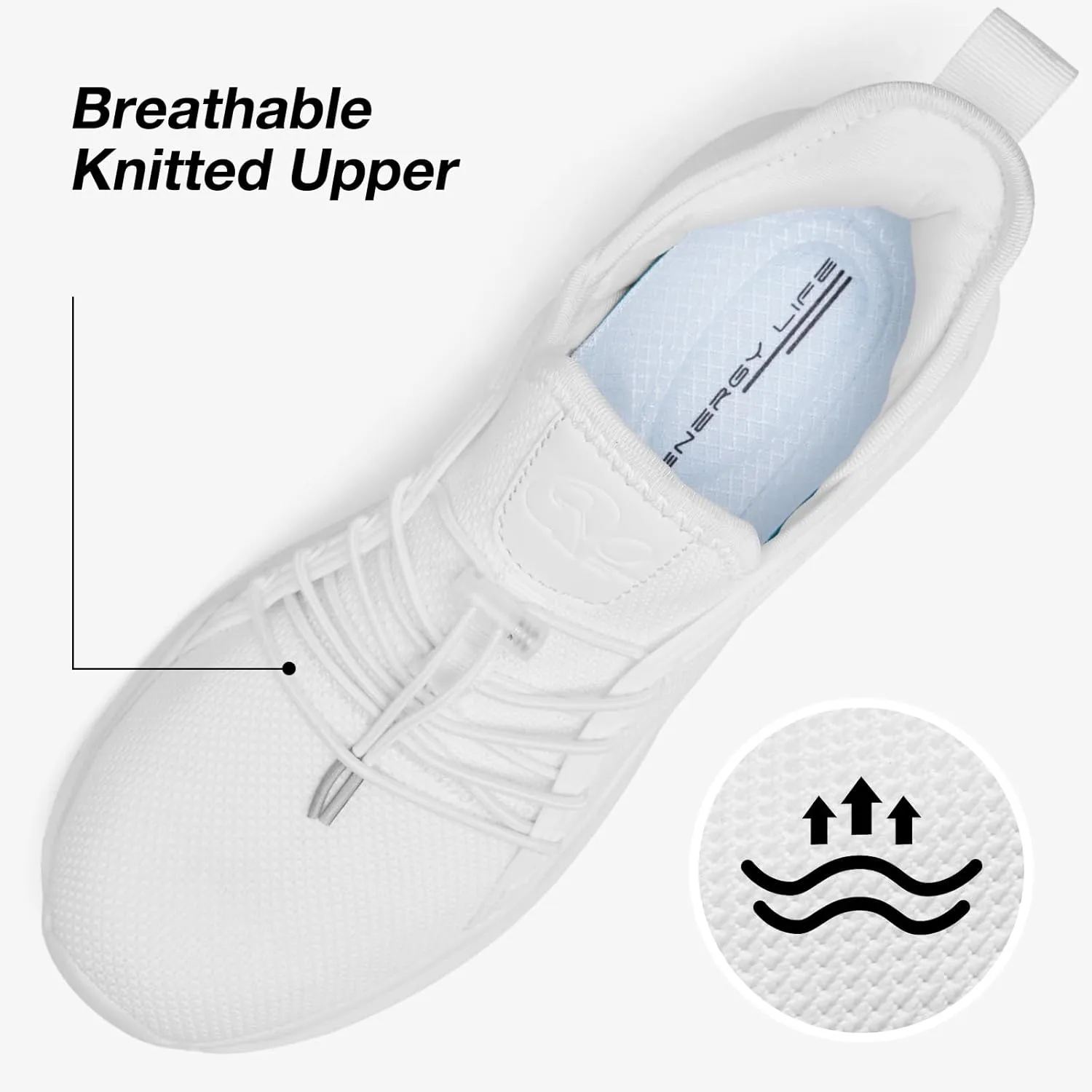 ALEADER Womens Slip On Walking Shoes, Comfort Slip On Tennis Shoes for Gym Workout Fashion Sneakers