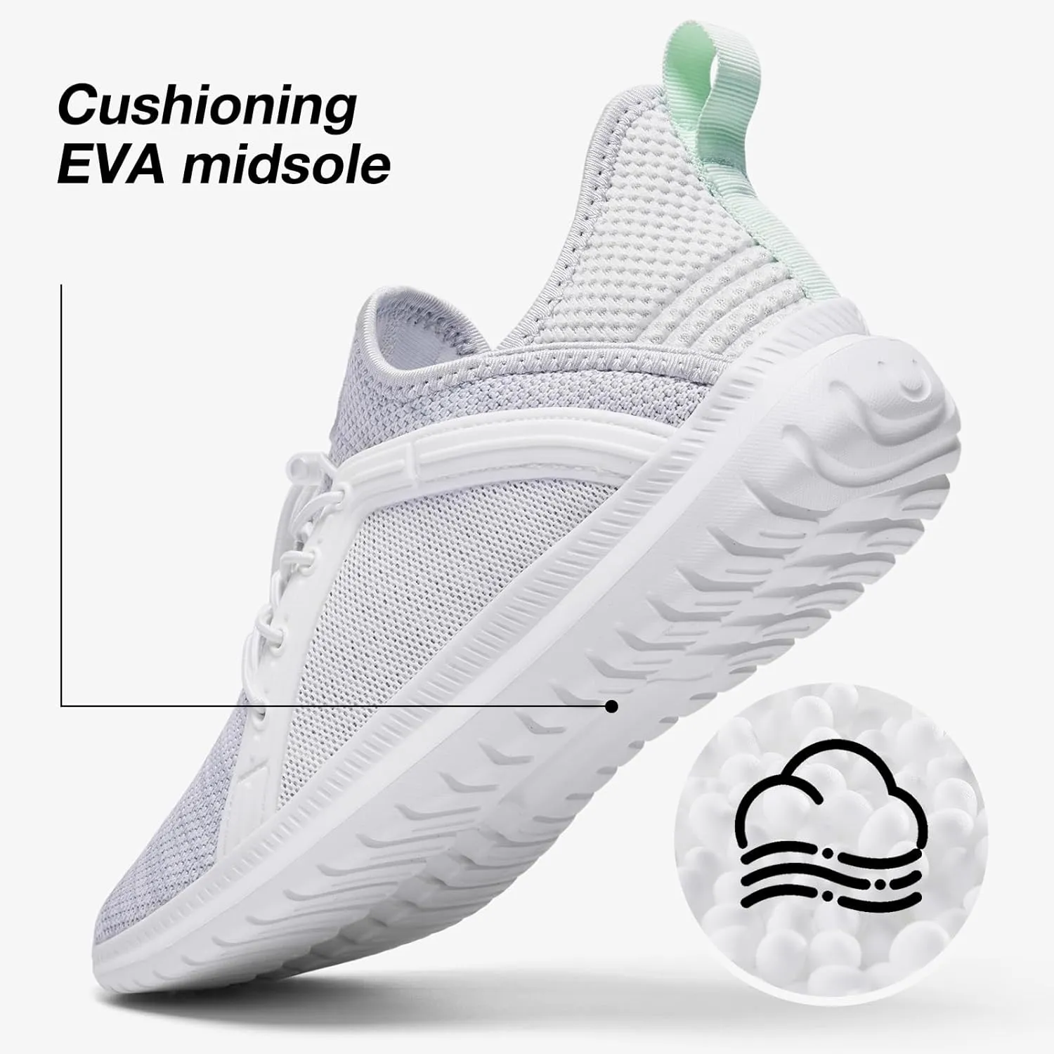 ALEADER Womens Slip On Walking Shoes, Comfort Slip On Tennis Shoes for Gym Workout Fashion Sneakers