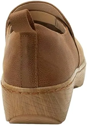 Alegria Women's Origin Orygin Wood Grain Leather Slip On Clog