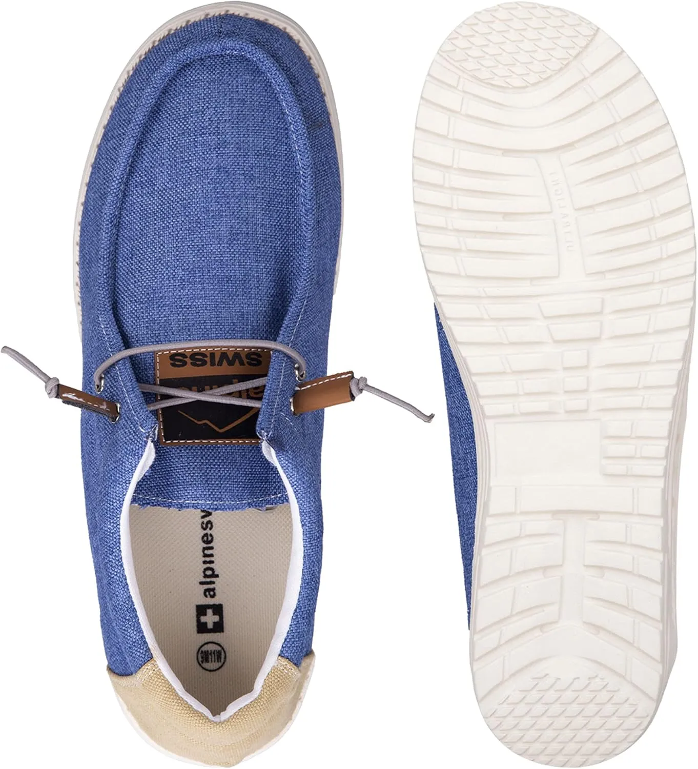 Alpine Swiss Flynn Mens Boat Shoes Casual Slip On Moccasin Loafers Sailing Deck Shoe So Light It Floats On Water