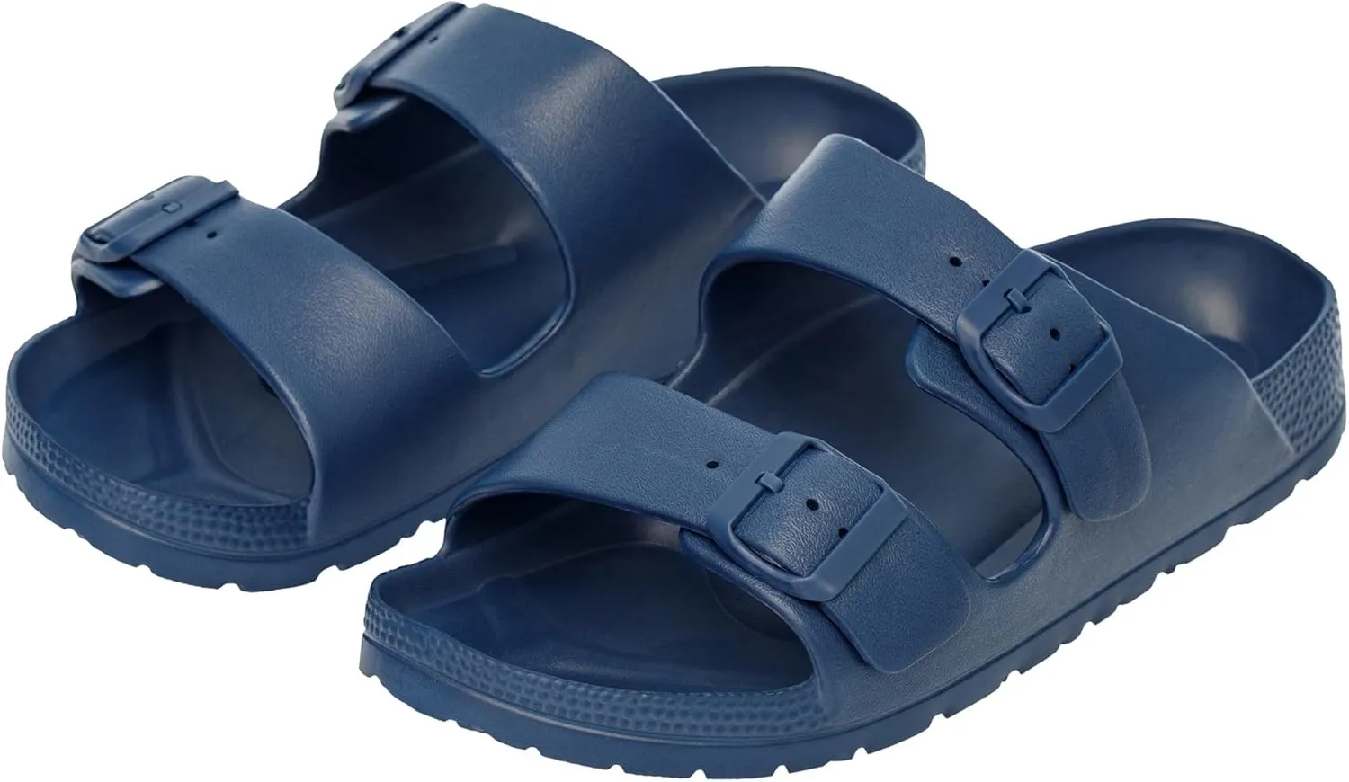 Alpine Swiss Mens Double Strap Slide Sandals EVA Flat Casual Comfortable Shoes