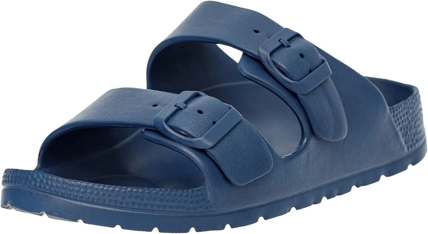 Alpine Swiss Mens Double Strap Slide Sandals EVA Flat Casual Comfortable Shoes