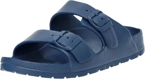 Alpine Swiss Mens Double Strap Slide Sandals EVA Flat Casual Comfortable Shoes