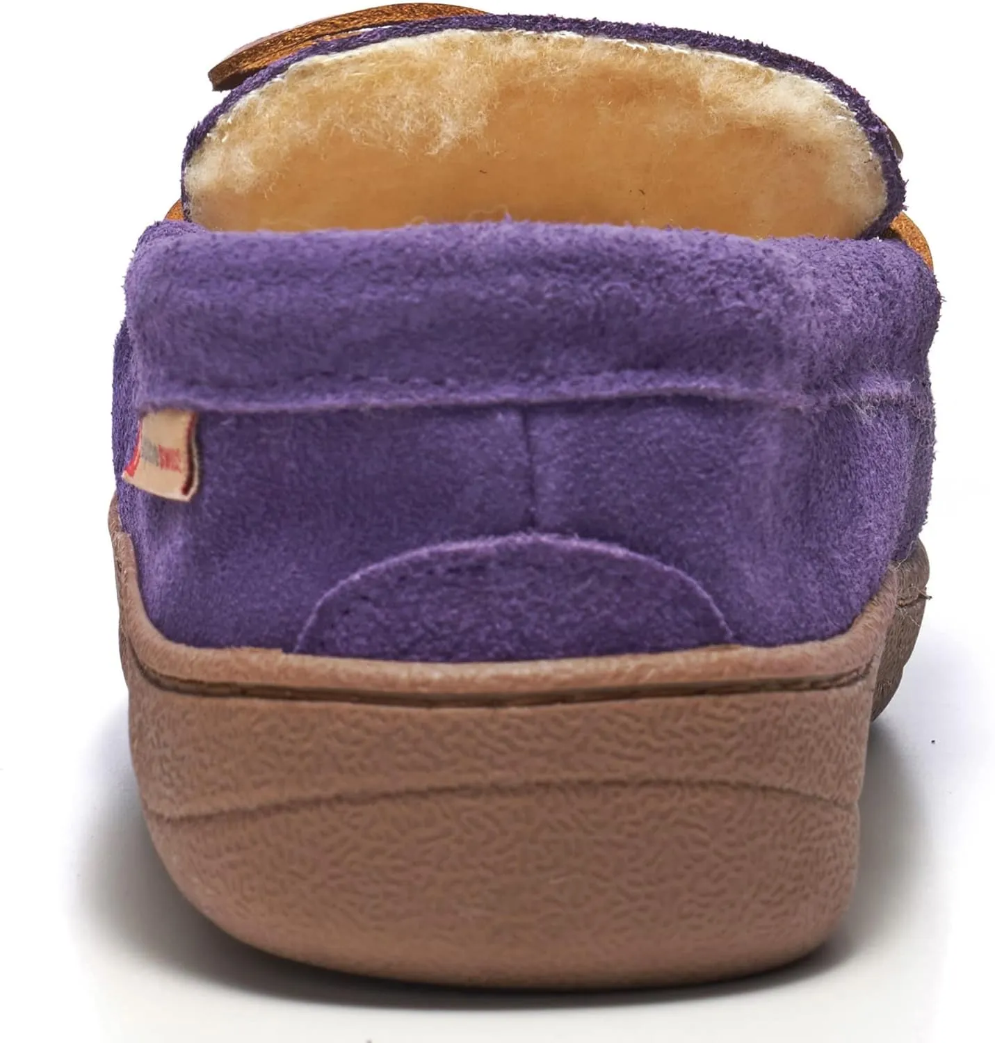 Alpine Swiss Sabine Womens Genuine Suede Shearling Slip On Moccasin Slippers