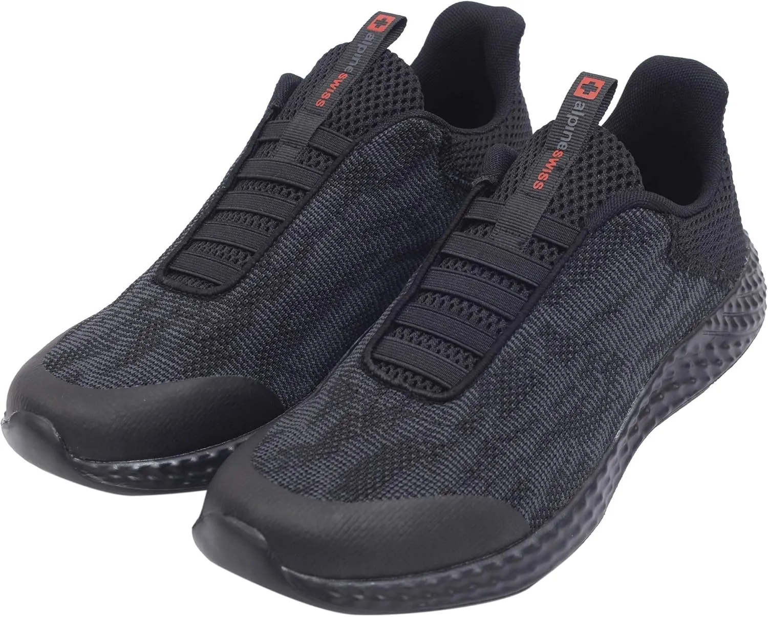 Alpine Swiss Troy Mens Mesh Knit Slip On Sneakers Athletic Lightweight Tennis Shoes