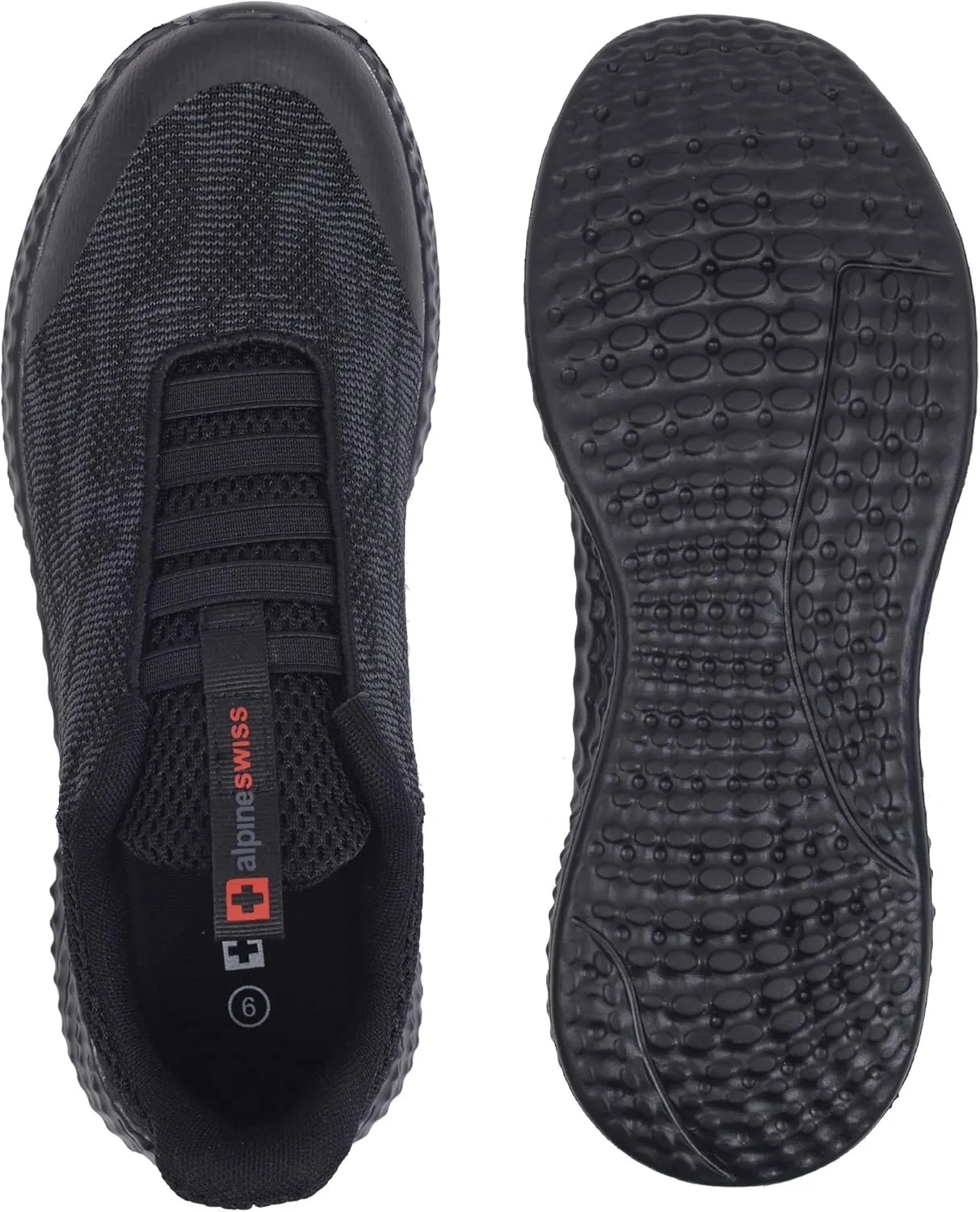 Alpine Swiss Troy Mens Mesh Knit Slip On Sneakers Athletic Lightweight Tennis Shoes