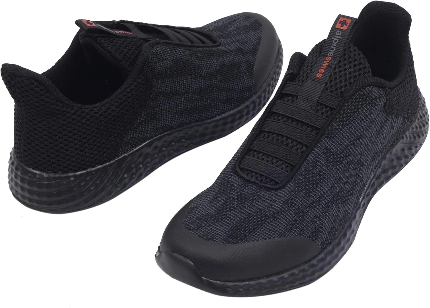 Alpine Swiss Troy Mens Mesh Knit Slip On Sneakers Athletic Lightweight Tennis Shoes