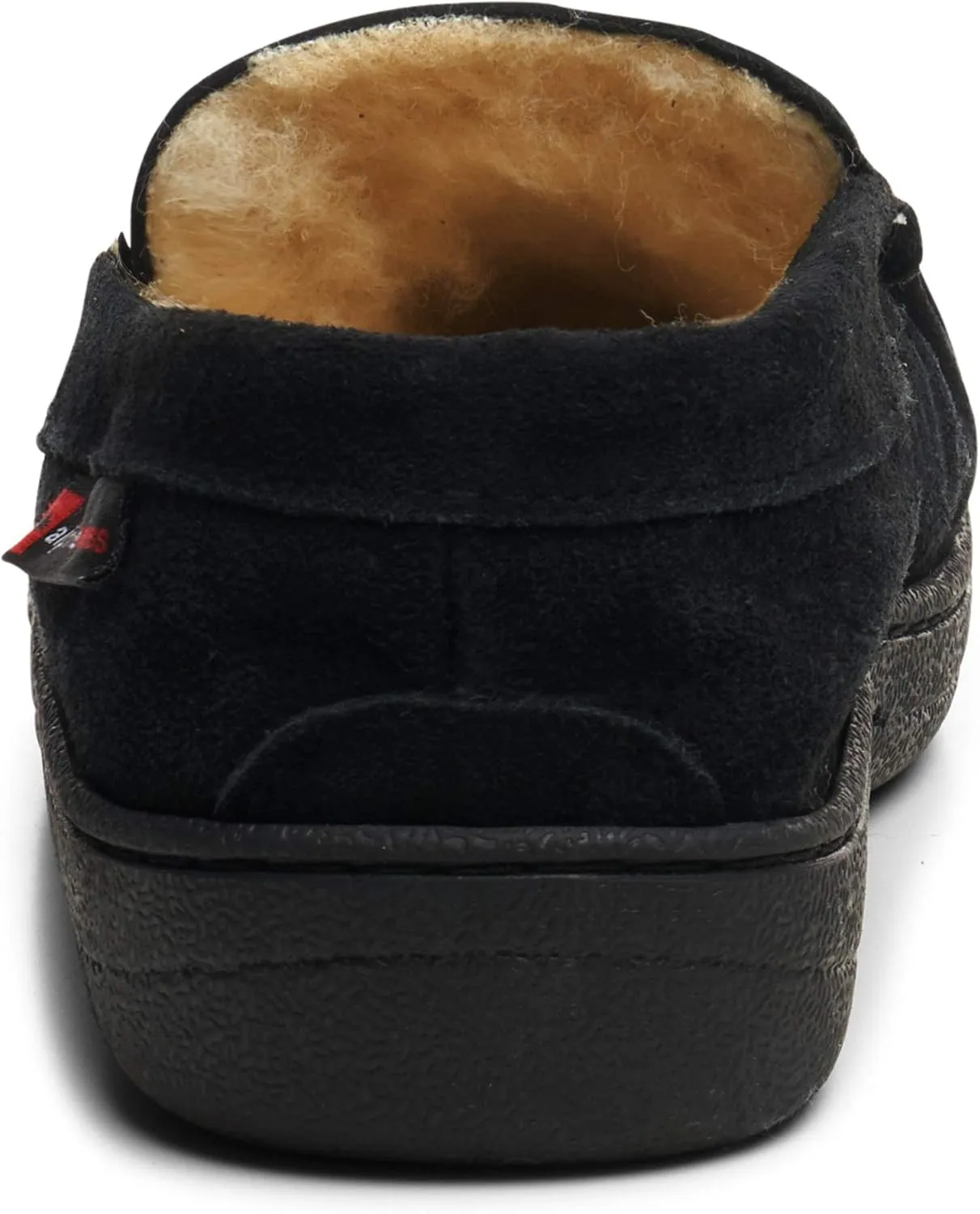 Alpine Swiss Yukon Mens Genuine Suede Shearling Slip On Moccasin Slippers