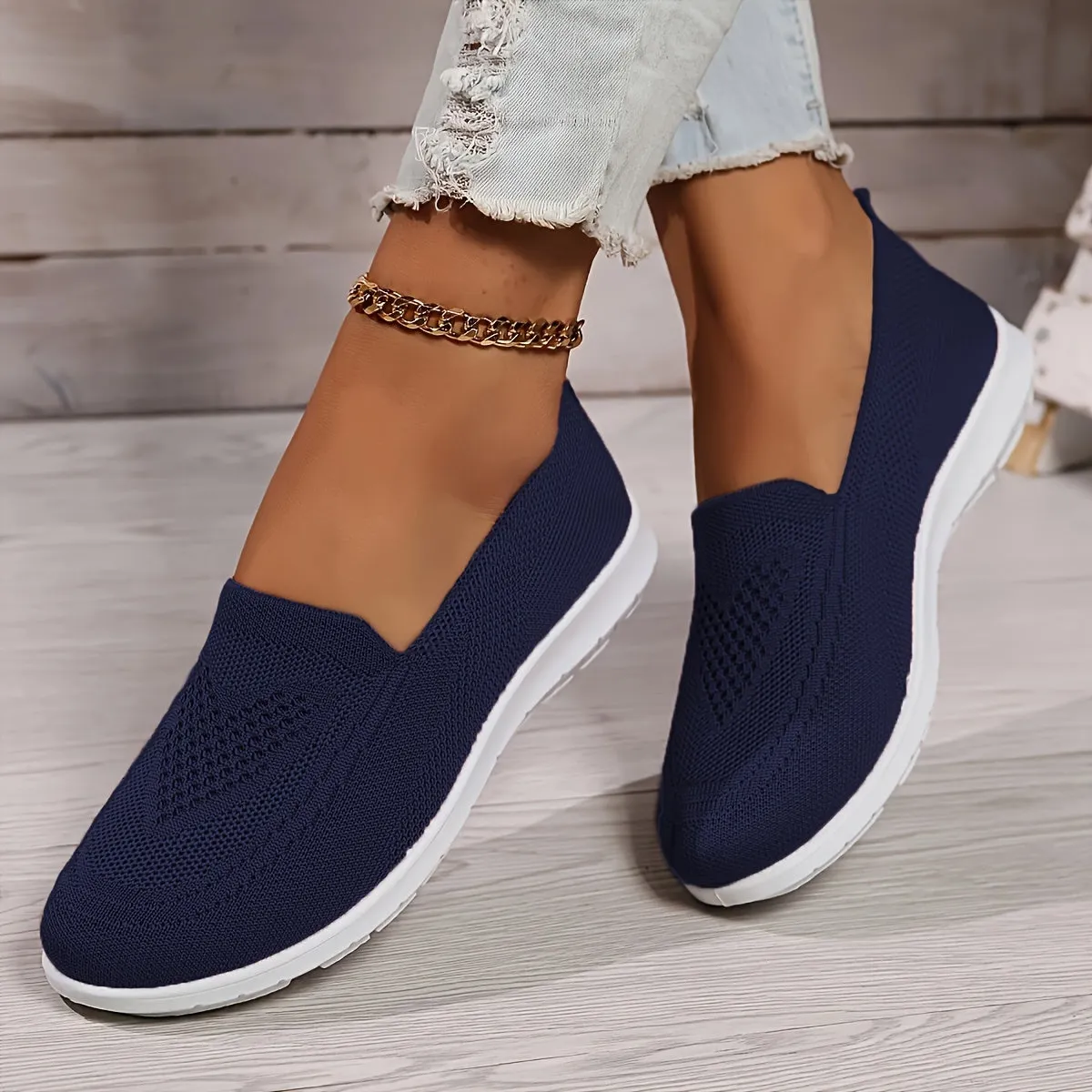 Ann | Breathable Knitted Slip On