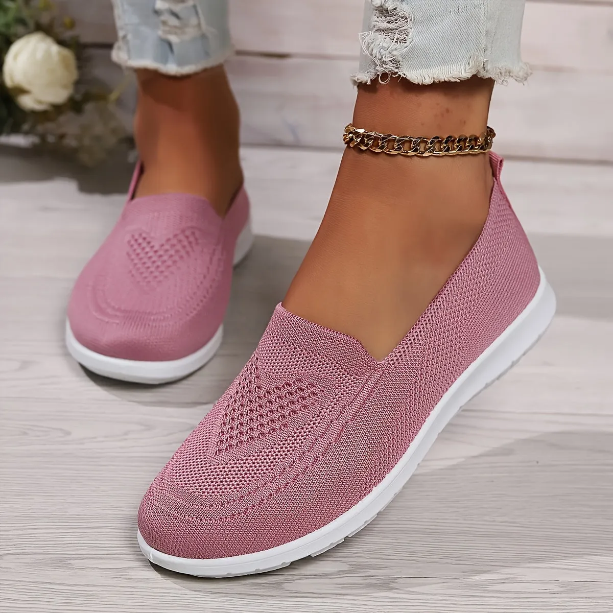 Ann | Breathable Knitted Slip On