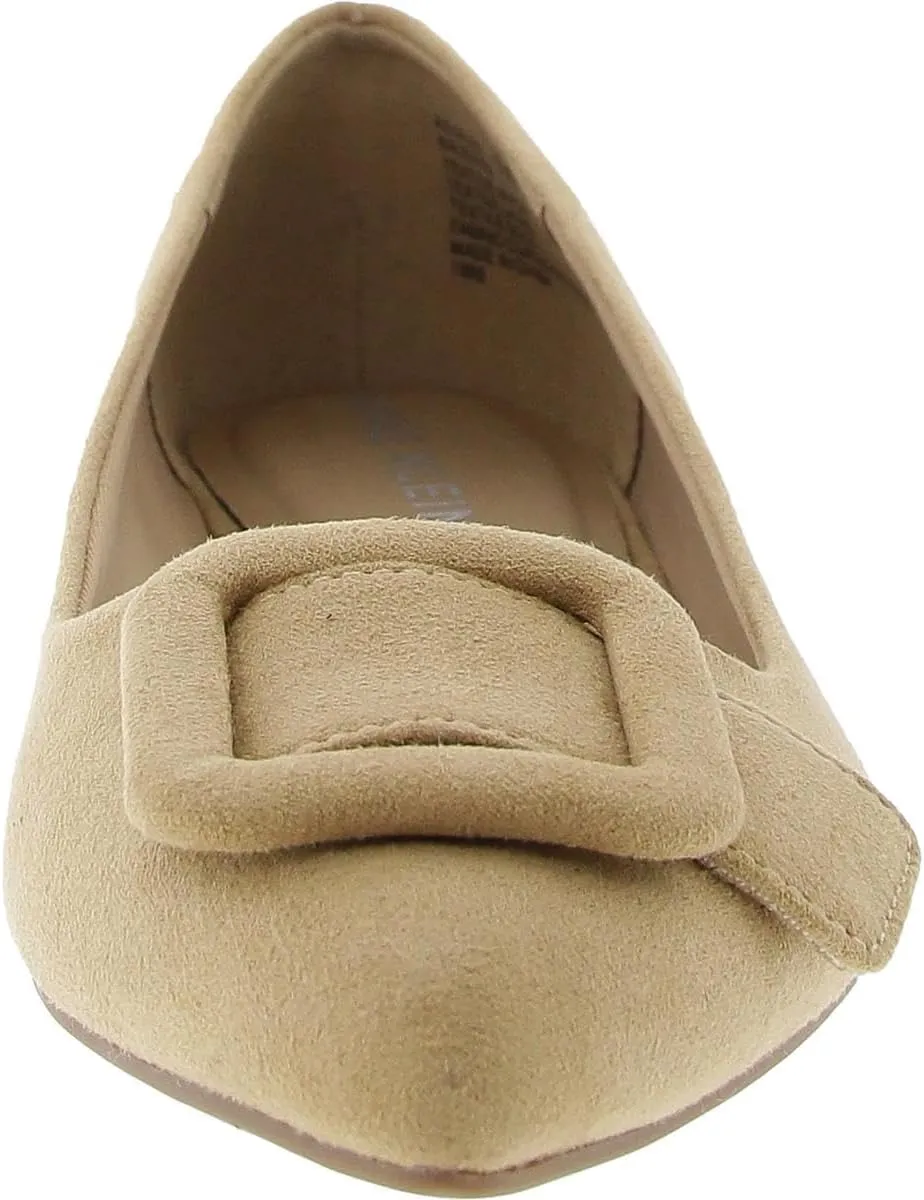 Anne Klein Womens AKKALEA Patent Padded Insole Ballet Flats