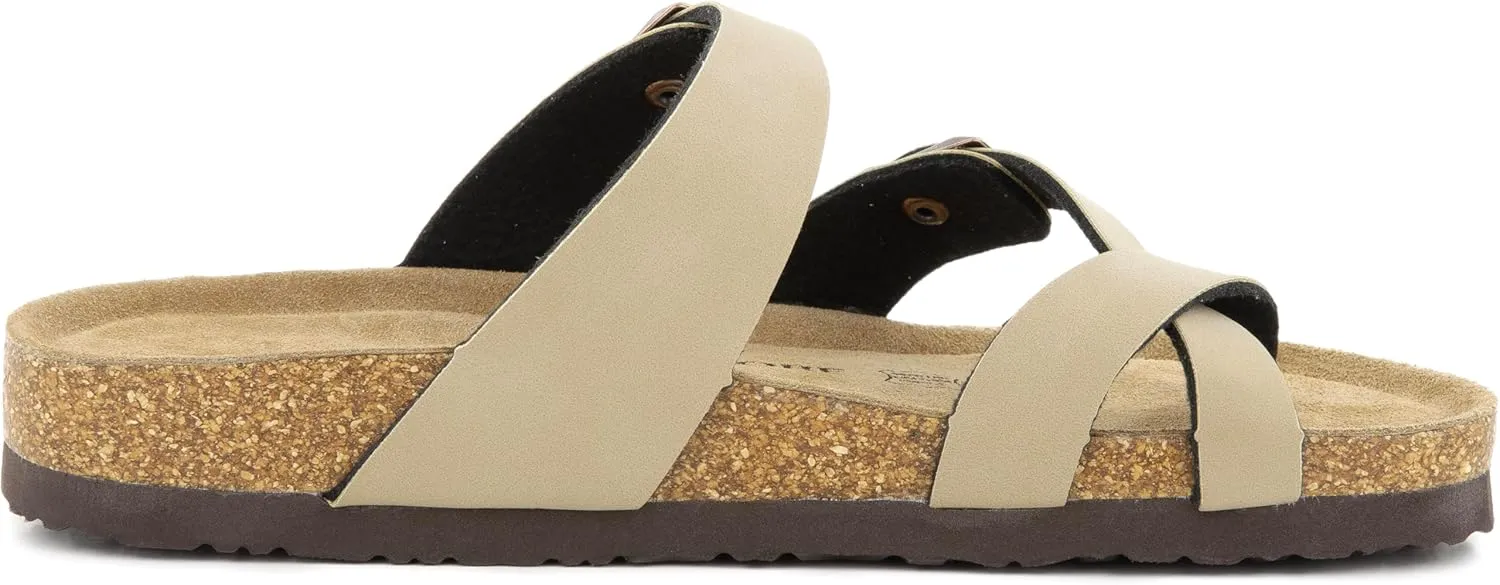 Arena Cork Sandals for Women – Cork Sandals Women’s Summer Shoes – Comfortable Slide Sandals
