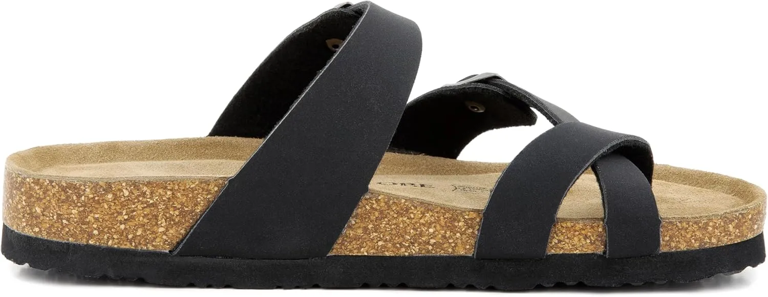 Arena Cork Sandals for Women – Cork Sandals Women’s Summer Shoes – Comfortable Slide Sandals