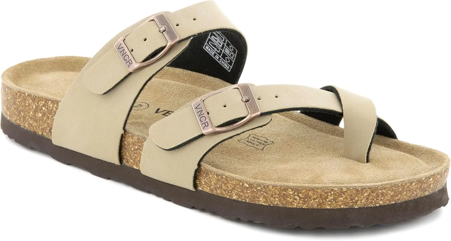 Arena Cork Sandals for Women – Cork Sandals Women’s Summer Shoes – Comfortable Slide Sandals