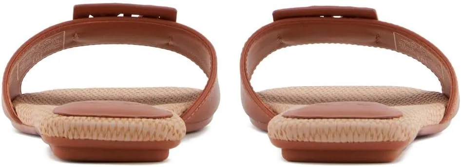 Armani Exchange Women's Padded Slide on Sandal with Logo on Top