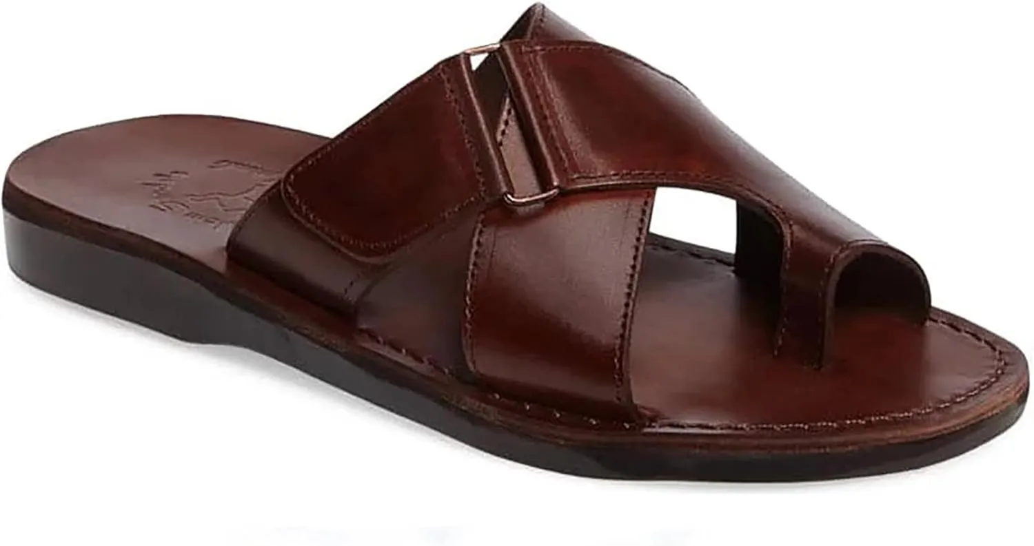 Asher - Leather Slide On Sandal - Men