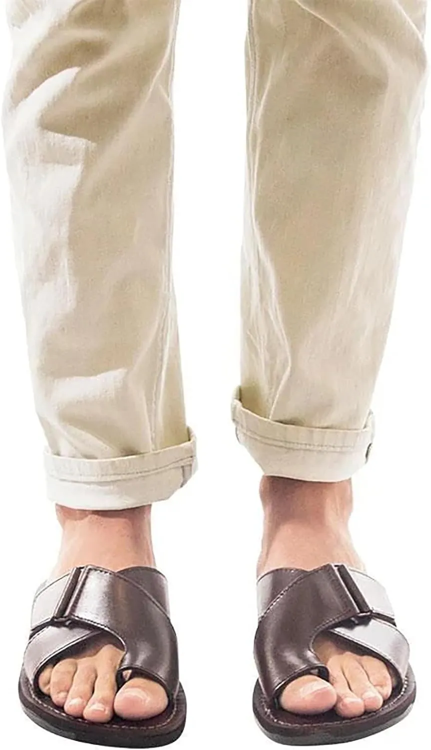 Asher - Leather Slide On Sandal - Men