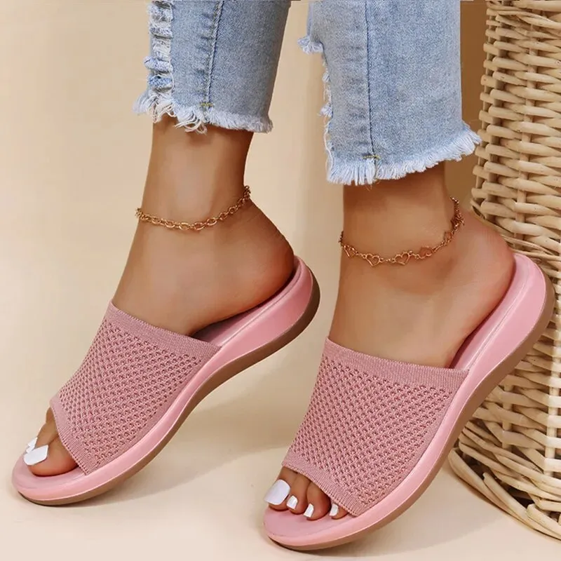 Ashley | Comfortable Breathable Ladies Slide Sandals