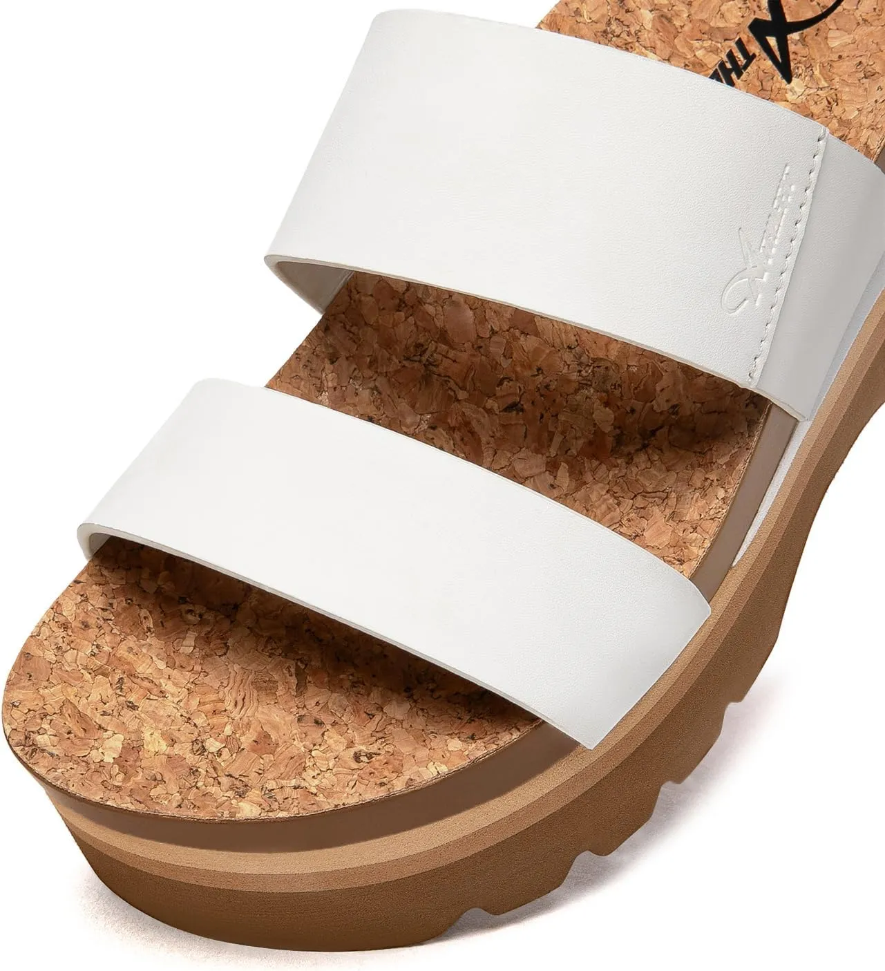 Athlefit Women's Arch Support Platfrom Slide Sandals Comfortable Crok Footbed Open Toe Slip On Summer Flatform Wedge Sandals
