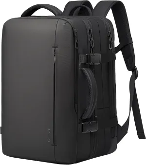 BANGE 35L Men's Expandable Laptop Backpack for 17.3Inch Laptop, Carry On Backpack Fits Under Seat Airline Approved, Personal Item Travel Bag for Men…