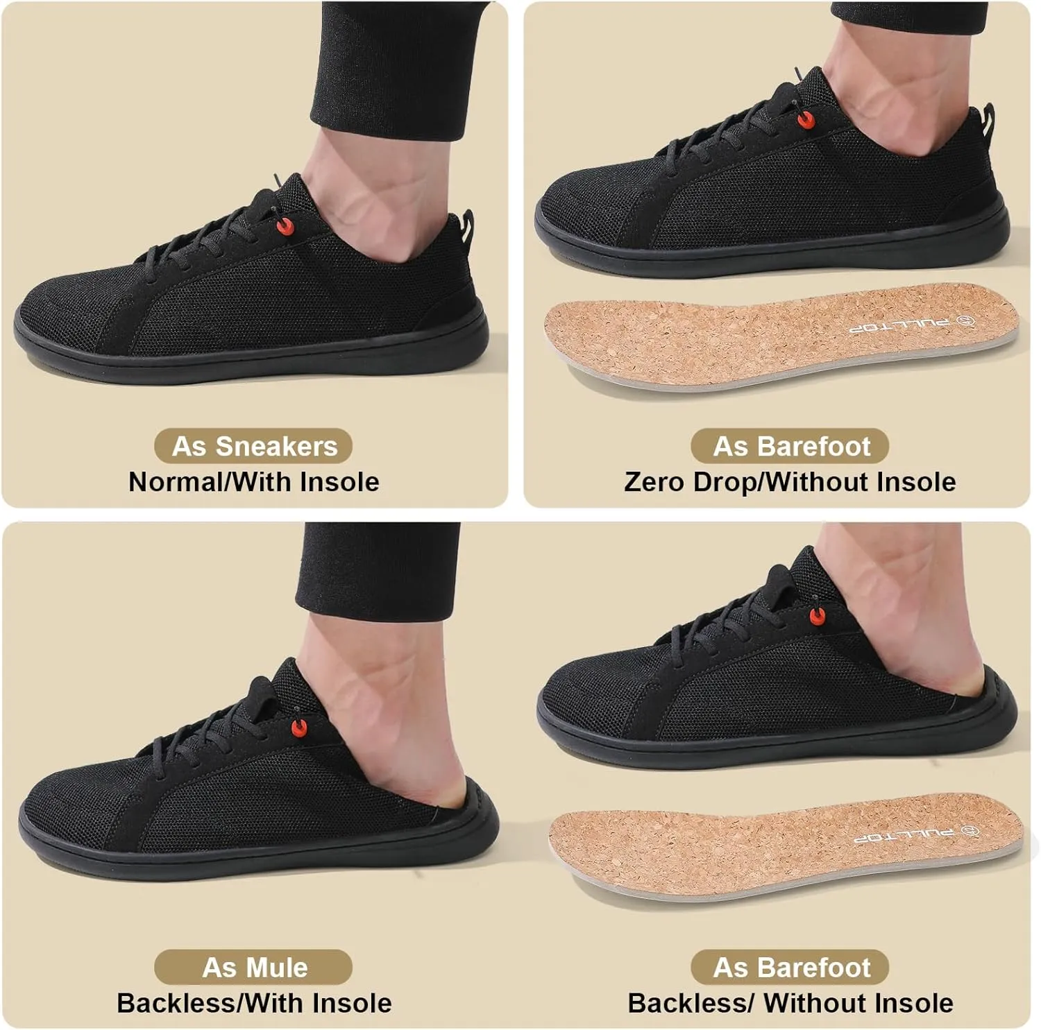 Barefoot Wide Toe Box Shoes for Women - Minimalist Barefoot Shoes with | Zero Drop Sole | Extra Wide Slip on for Walking