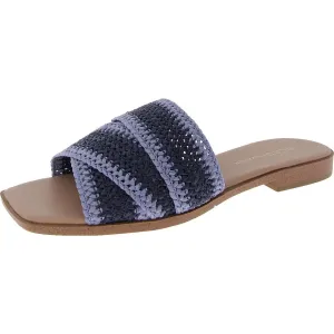 BCBGeneration Womens Summer Flat Sandal, Blue/Light Blue, 10 US