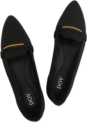 Bealin Womens Flats Dressy Pointed Toe Knit Ballet Shoes Confortable Women Soft Flats Shoes Slip On Loafer Shoes