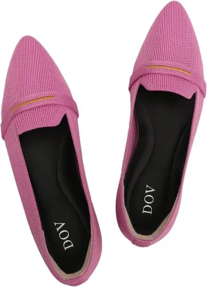 Bealin Womens Flats Dressy Pointed Toe Knit Ballet Shoes Confortable Women Soft Flats Shoes Slip On Loafer Shoes