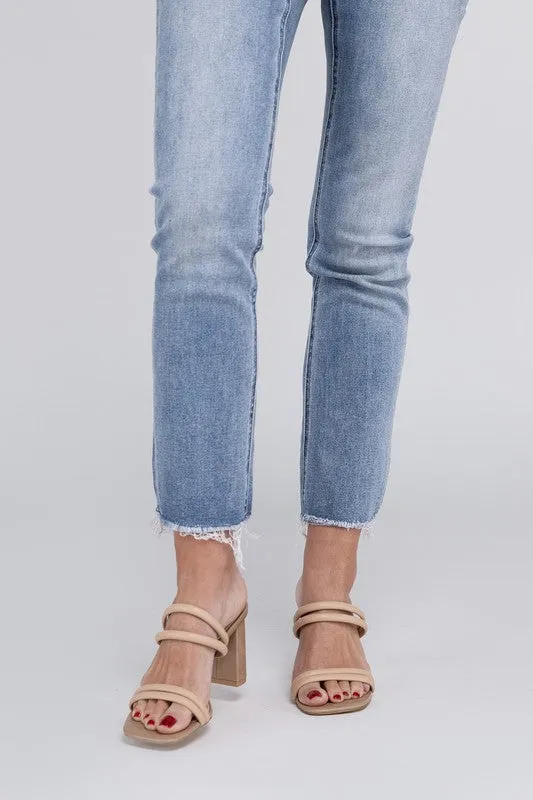 Beige Summer Angela - Strappy Alligator Heel