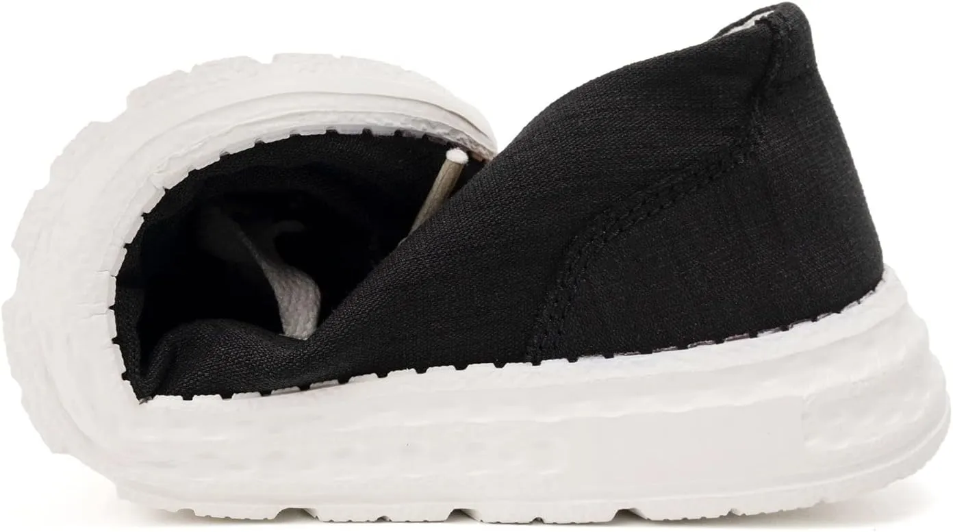BENEKER Women's Loafers Slip On Low Top Sneakers Casual Boat Shoes Comfortable Walking Flats Breathable Canvas Shoes