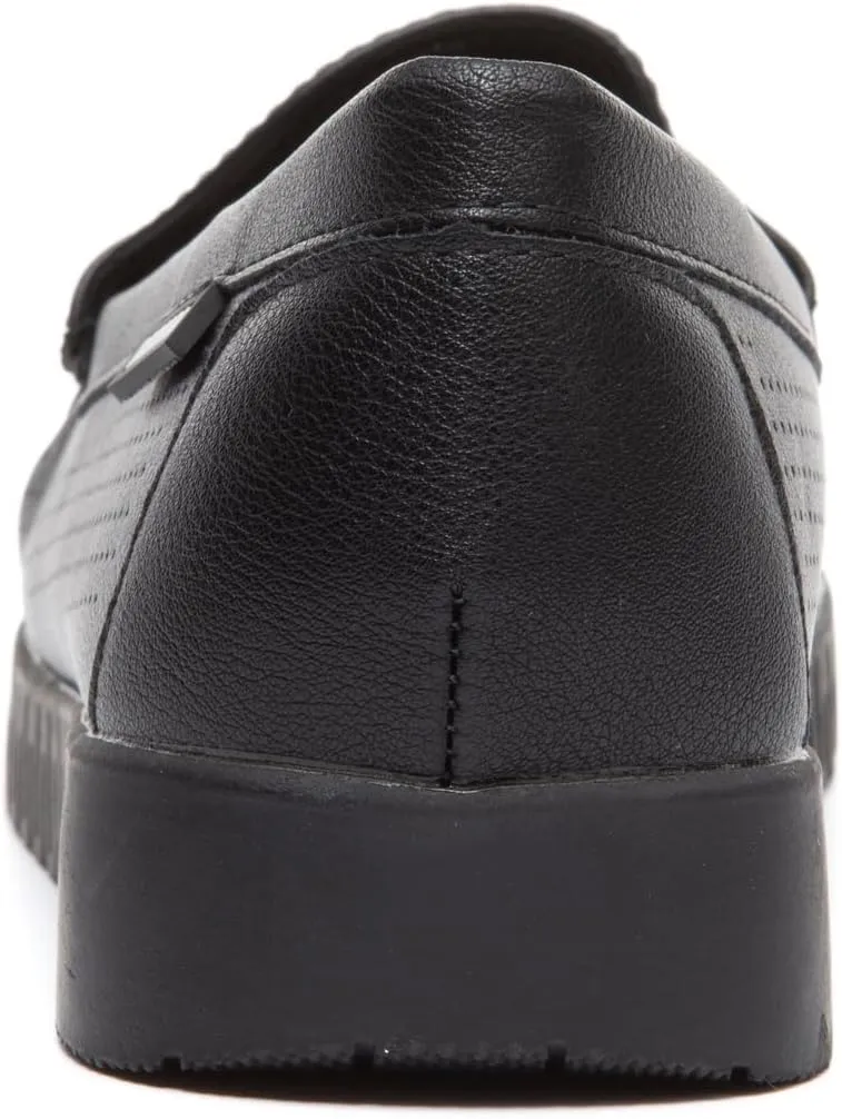 Bernal Loafers for Women Slip On Penny Loafers Hollow Out Breathable Slip On Flat Shoes Work Walking Shoes with Buckle