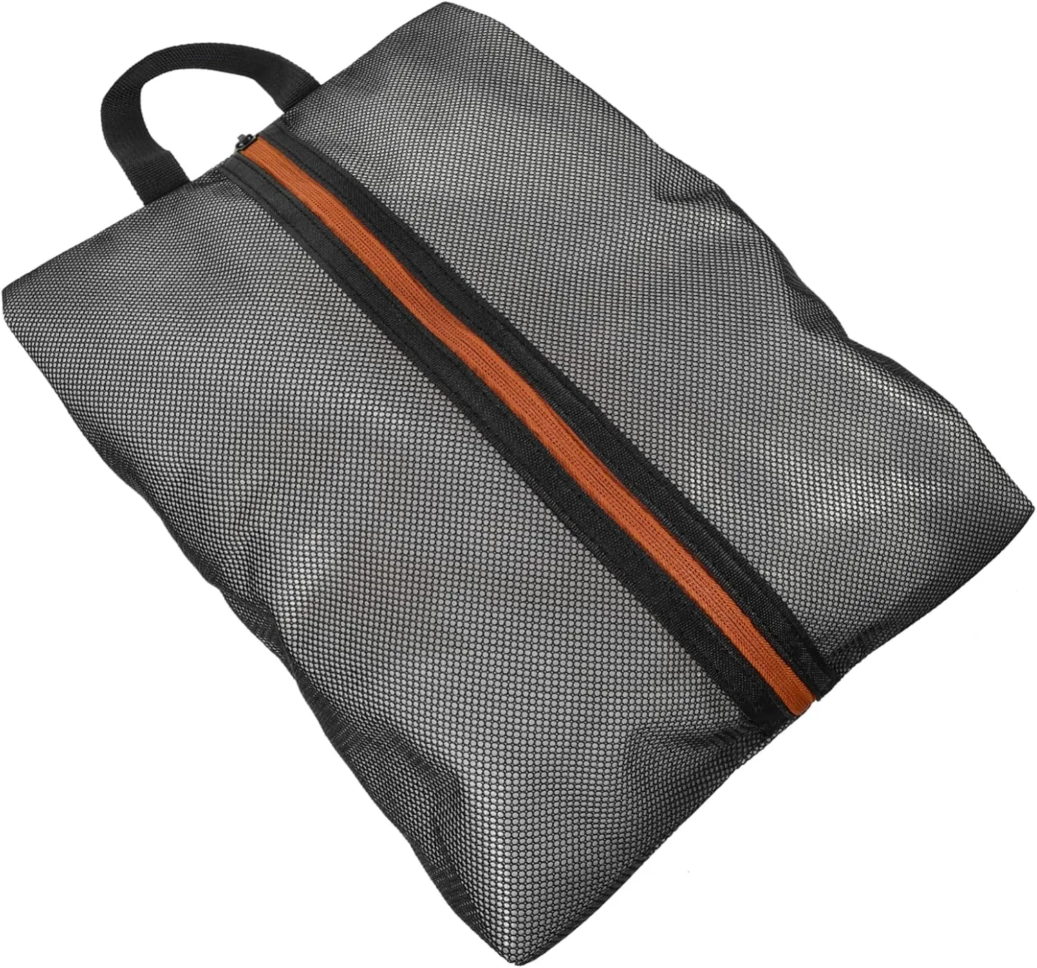 BESPORTBLE Shoe Storage Bag Fabric Portable Waterproof Carrier Sneaker Bag Sneakers Travel Bag Gym Kicks Shoes Zippered Trainer Shoe Holder Travel Shoe Bag Shoe Bags Sports Bags Nylon Black