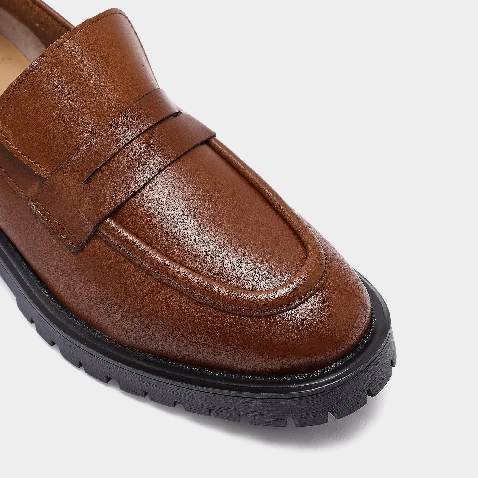 BIGCEK-TR Kadın Taba Loafer