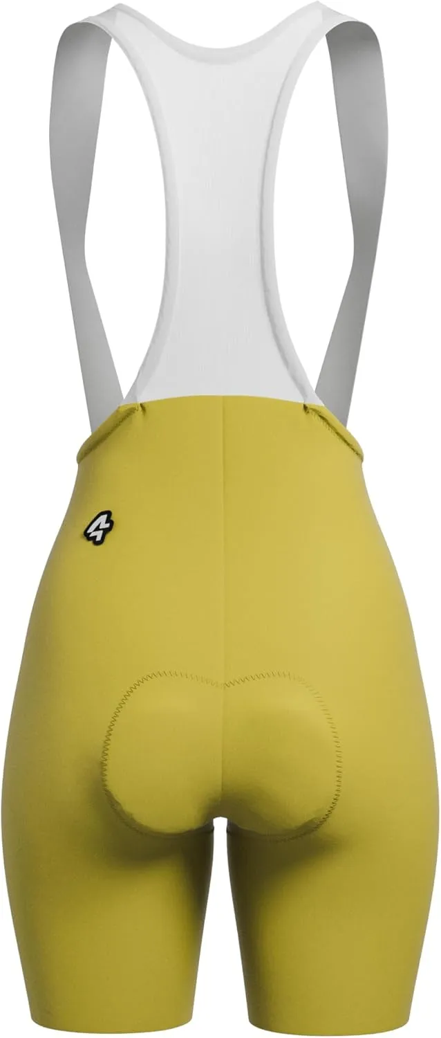 Bike Bibs Shorts Women Padded Cycling Bibs High Waisted with Padding Breathable Bicycle Shorts for Biking Road