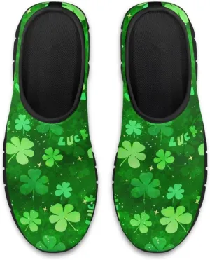Binienty Womens Slip On Loafer Sneakers Patricks Day Shoes Athletic Tennis Shoes Casual Travel Shoes