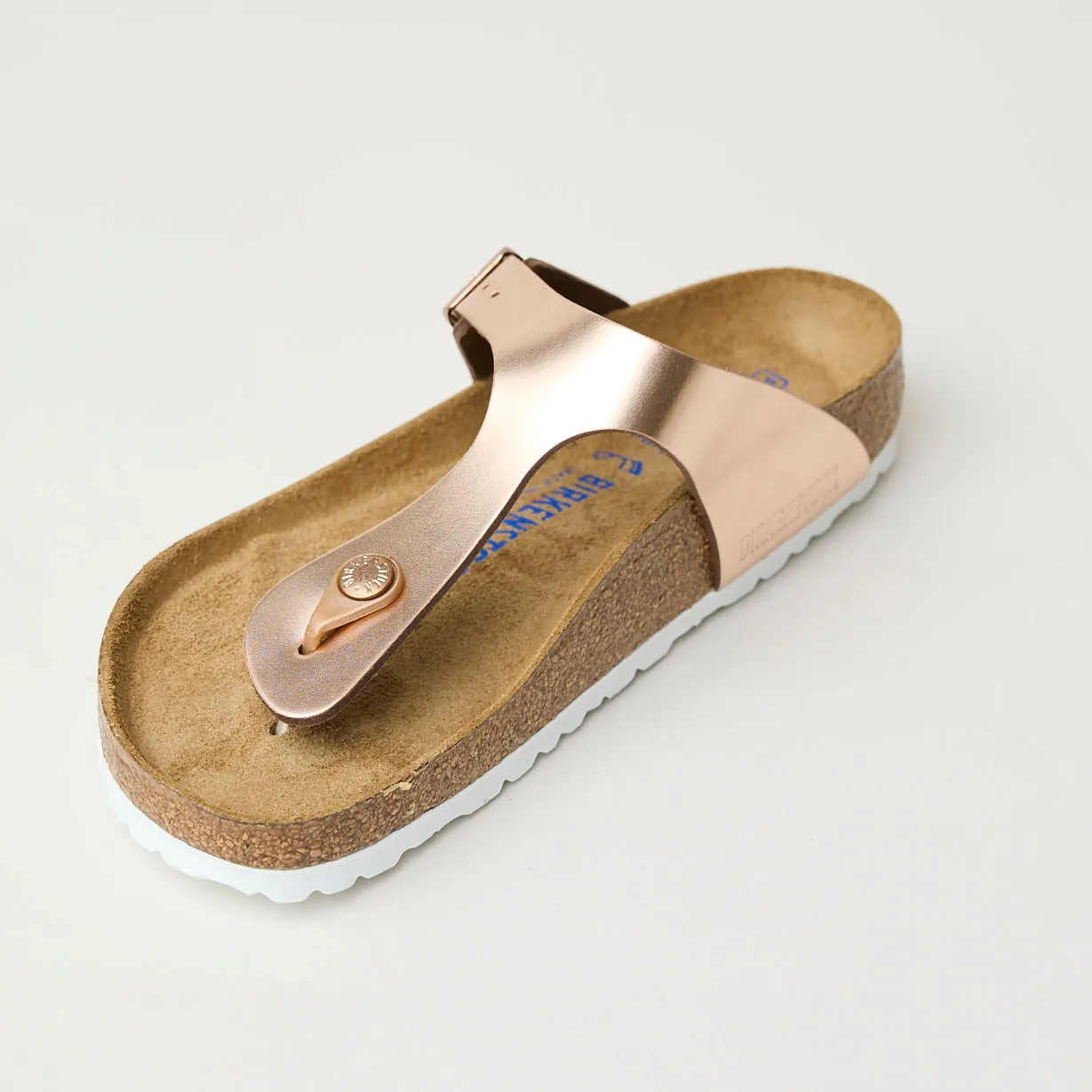 Birkenstock Gizeh Metallic Copper Leather Sandals