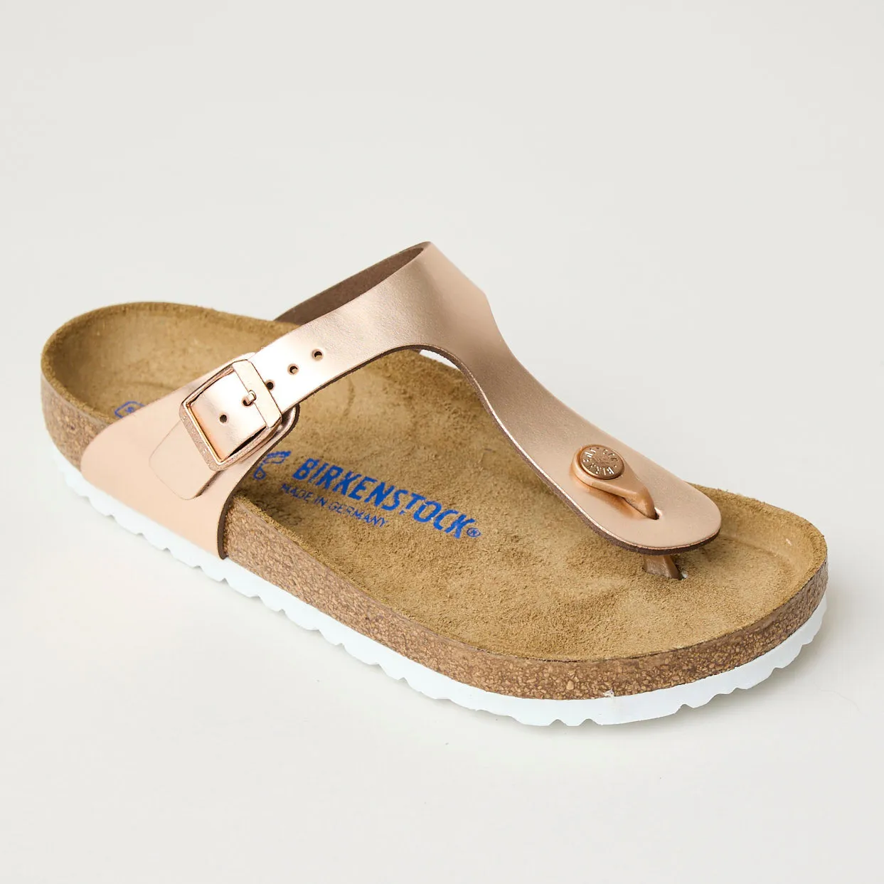 Birkenstock Gizeh Metallic Copper Leather Sandals