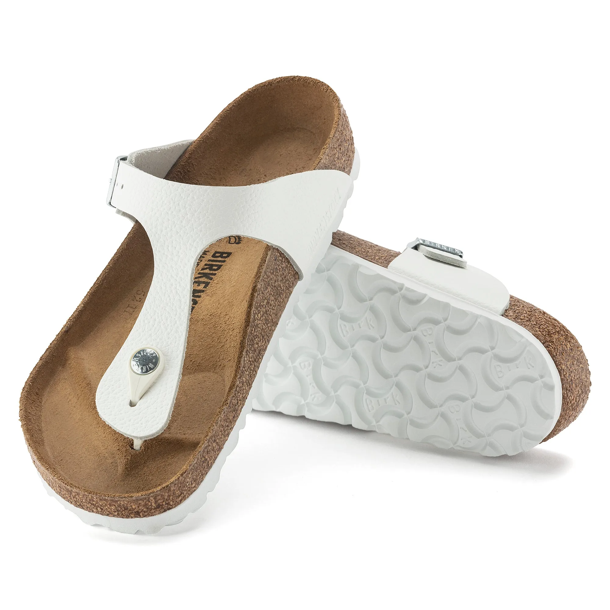 Birkenstock Gizeh white leather
